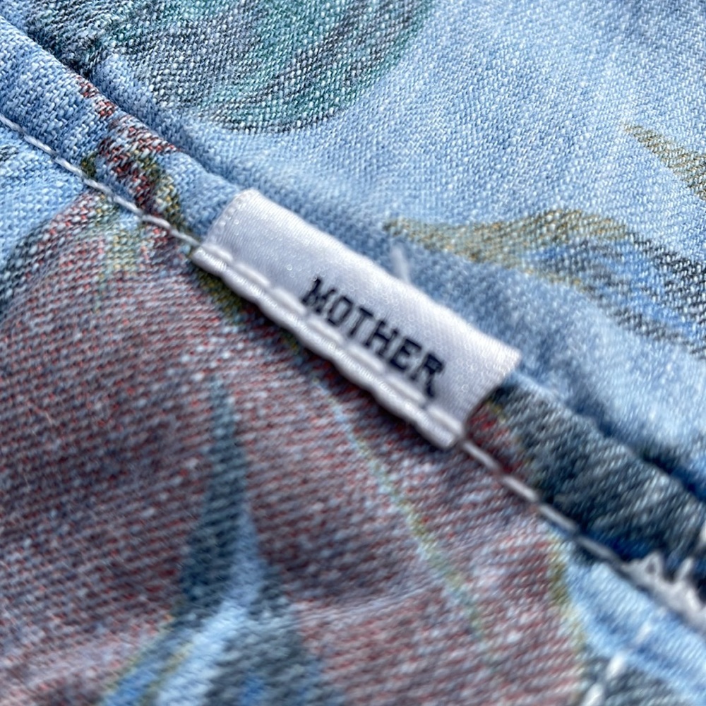 MOTHER Floral Jogger Style Blue and Pink - Picture 6 of 13